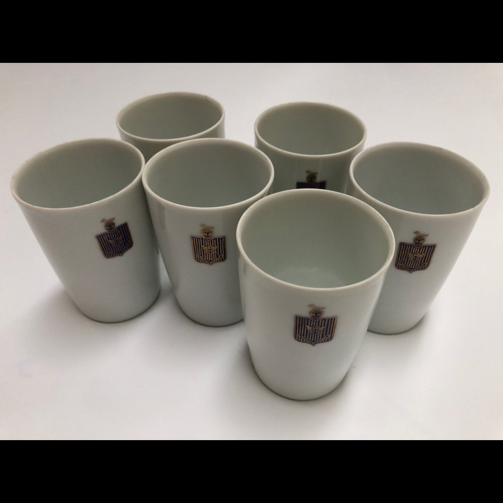 Set of Six Fukagawa Made in Japan Bird Teacups